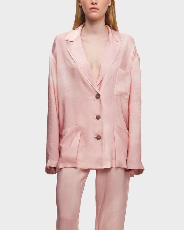 Acne Studios Blazer Relaxed Print Ljusrosa 34