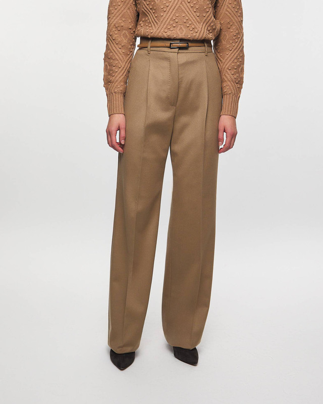 Max Mara Studio Trousers Zac Camel IT 46 (EUR 40)