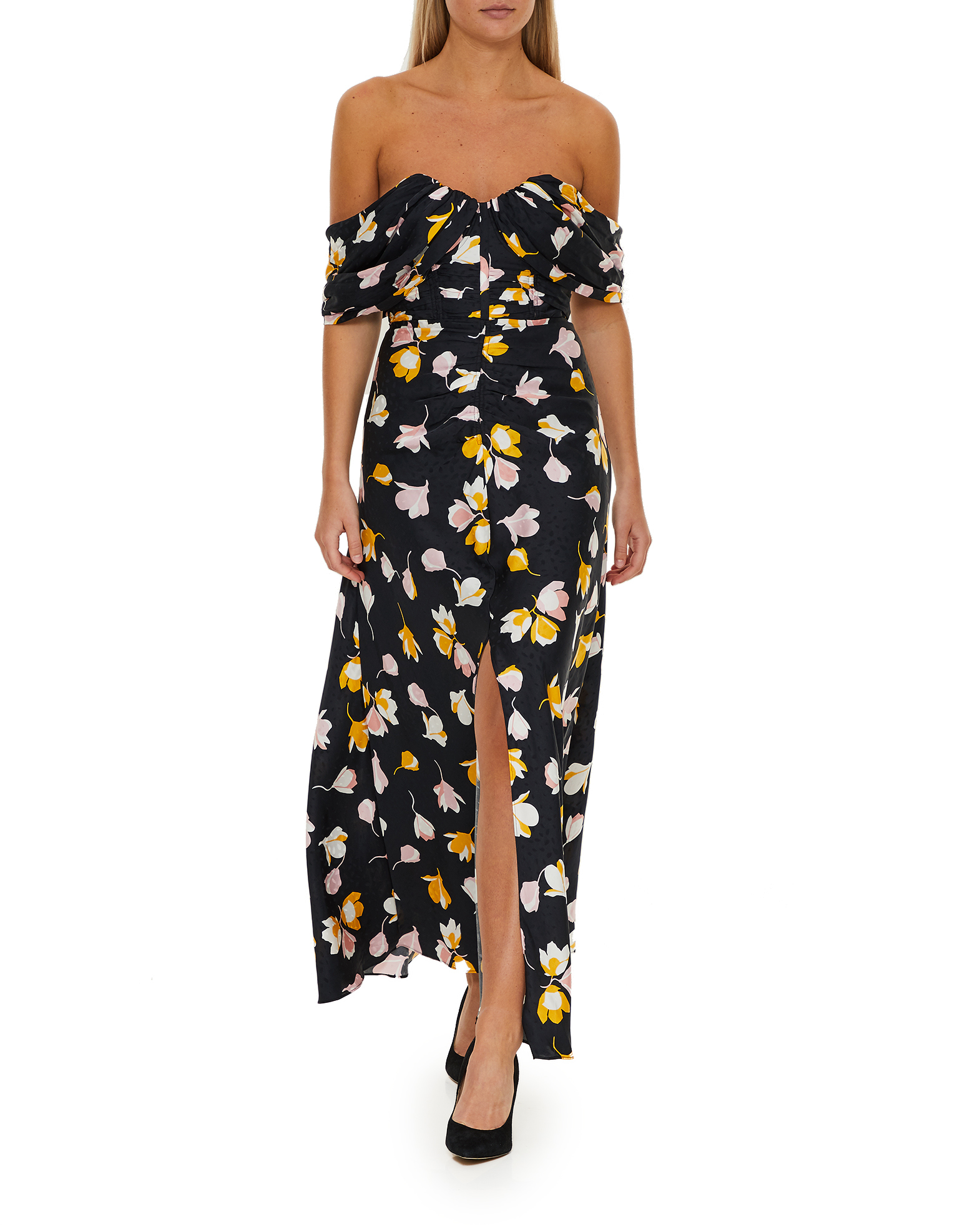 self portrait black floral dress