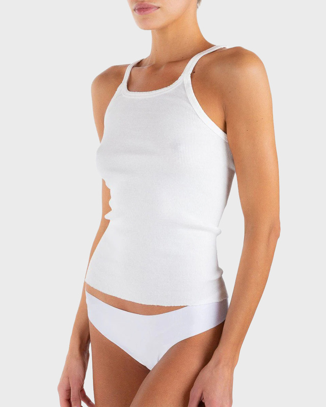 Éterne Topp Rib Tank Ivory L