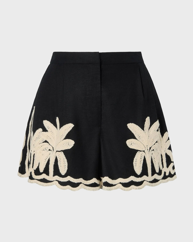 Shorts Fenya Embroidered Black