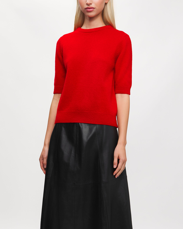 Wakakuu Icons Top London Wool Cashmere Röd S