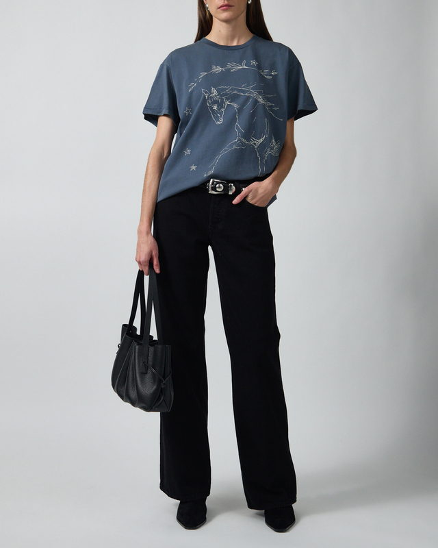 T-skjorte Faded Horse Trot Tee Navy
