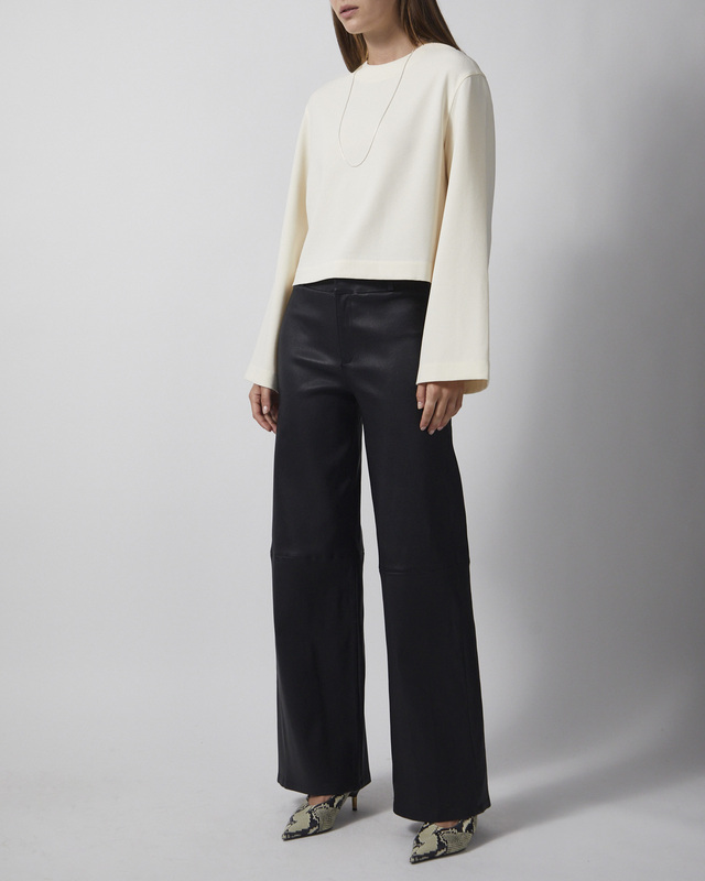 Bluse Creme Cropped Cream
