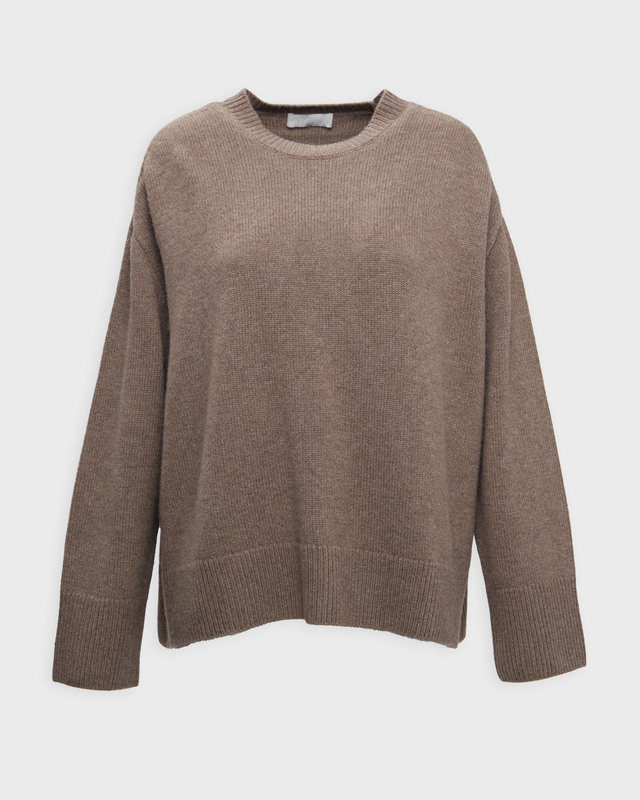 Teurn Studios Tröja Cashmere Crewneck Brun L