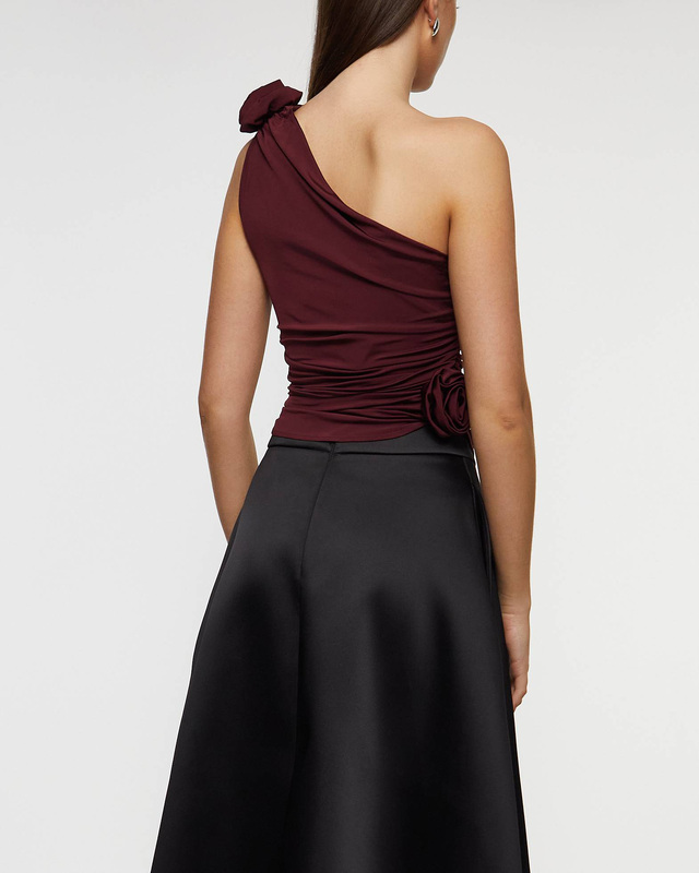 Magda Butrym Top One Shoulder Bordeaux Bordeaux FR 40 (EUR 38)