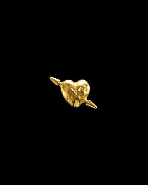 Earring Tuvstarr's Heart Ear Stud Guld ONESIZE 1