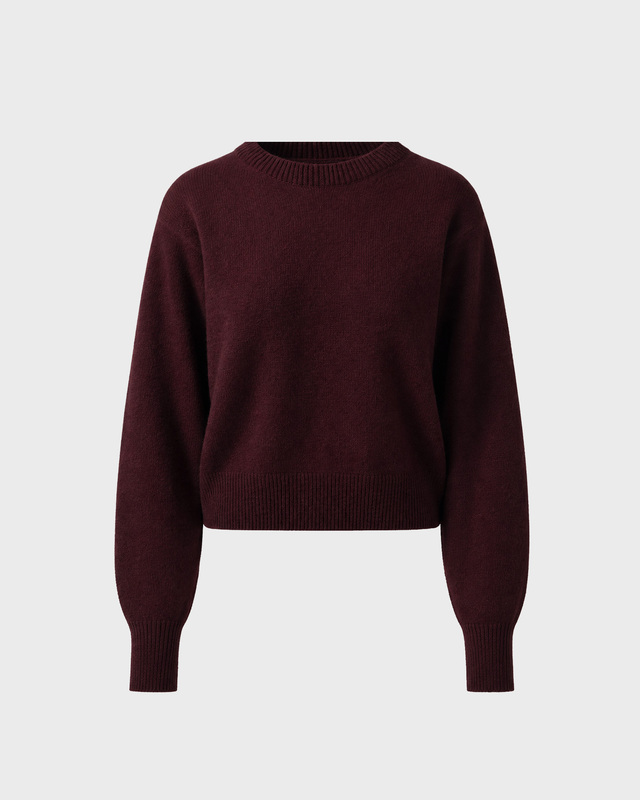 Genser Carbon Wool Cashmere Burgundy