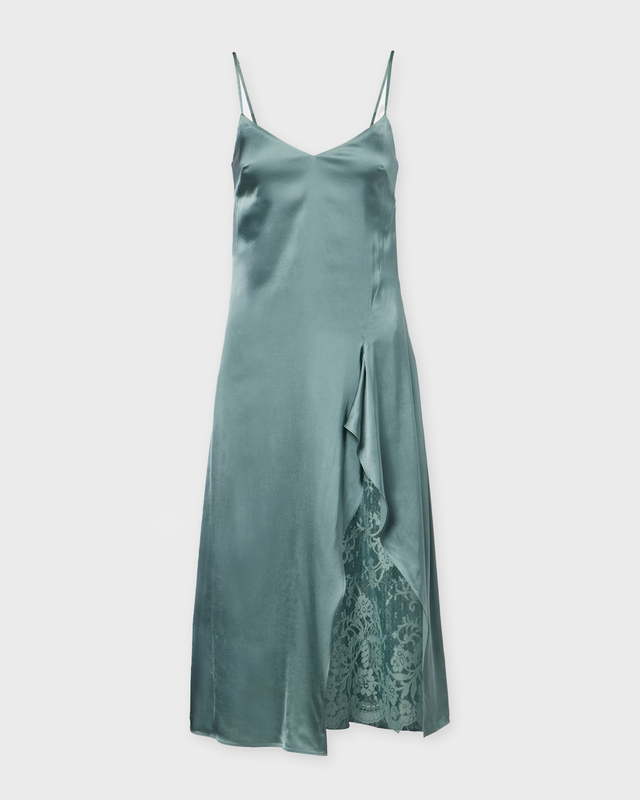 Dress Satin Slip Sage