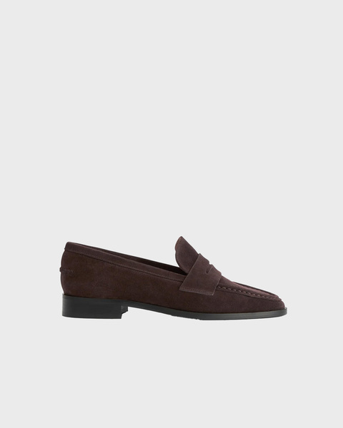 Airola Walnut Suede Loafers Brown 1