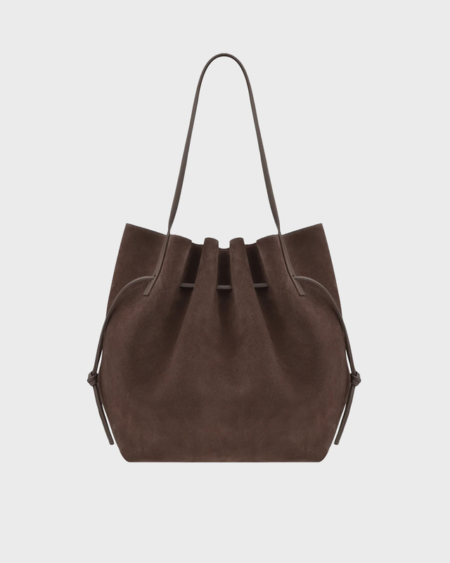 Veske Scallop Suede Brown