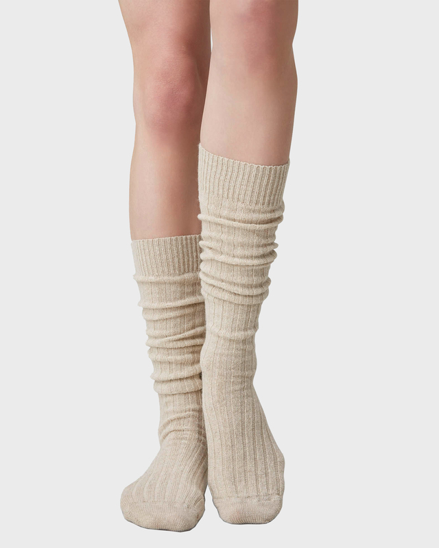 Swedish Stockings Socks Bodil Chunky Knee-Highs Grå 36-38