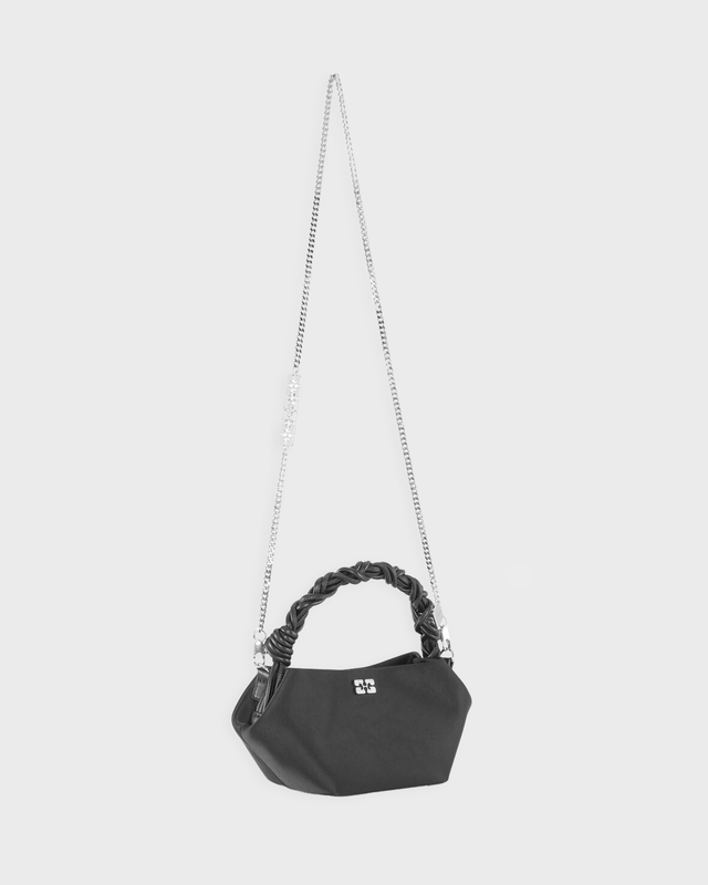 Ganni Bag Bou Bag Mini Soir Satin Black ONESIZE