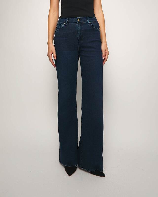 7 For All Mankind LOTTA Luxe Vintage Paradise Cove Raw Mörkblå 29