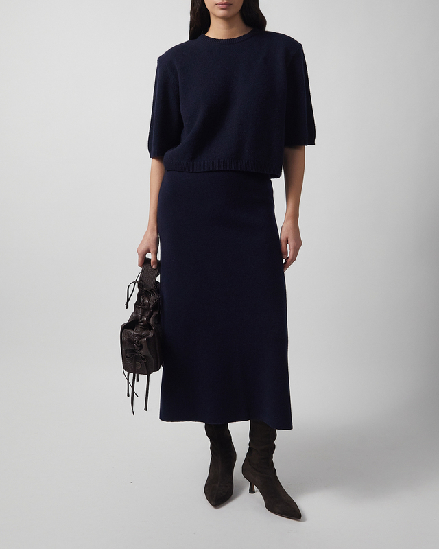 Top Venice Wool Cashmere Navy