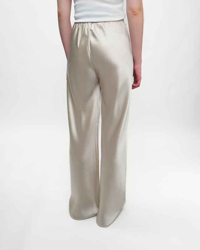 Almada Label  Trousers Bias Satin Pants Pearl L