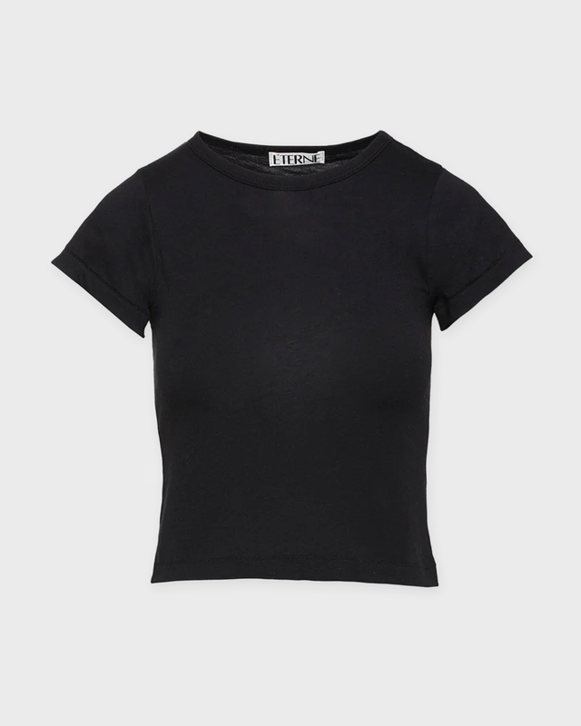 Éterne T-Shirt Short Sleeve Baby Tee Black M