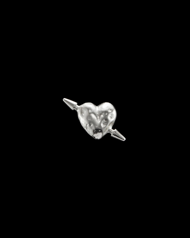 Maria Nilsdotter Örhänge Tuvstarr's Heart Ear Stud Silver ONESIZE