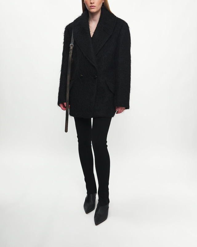 Acne Studios Coat Relaxed Wool-Mohair  Black 32