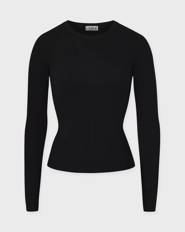 Éterne Top Long Sleeve Fitted Black S