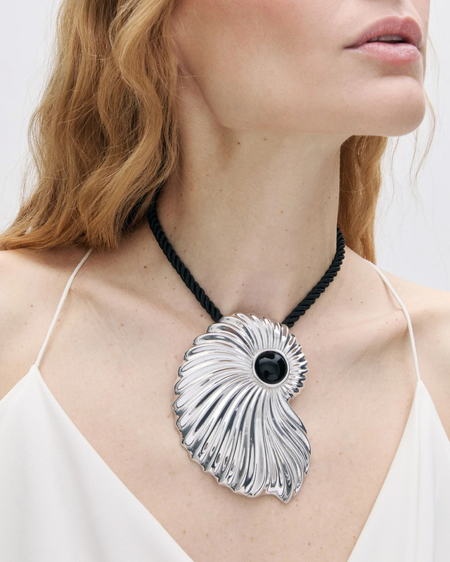 Halsband Nova Svart/silver