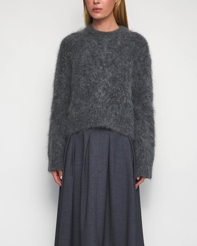 Wakakuu Icons Sweater Fluffy Knit Grey XS