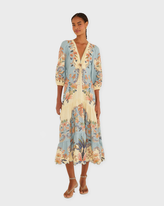 Dress Boho Maxi Light yellow