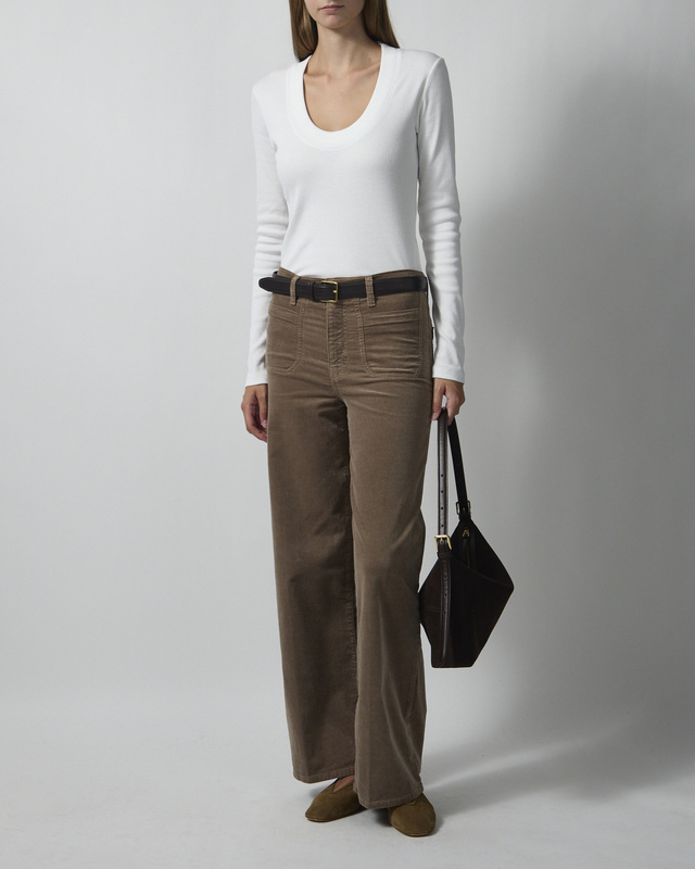 Bukser Le Slim Palazzo Modernist Pocket Corduroy Taupe