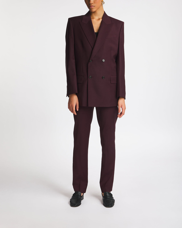 Filippa K Blazer Double Breasted Burgundy  36