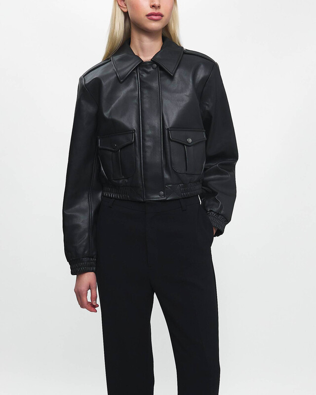 The Garment Jacket Brooklyn Bomber Black UK 8 (EUR 36)