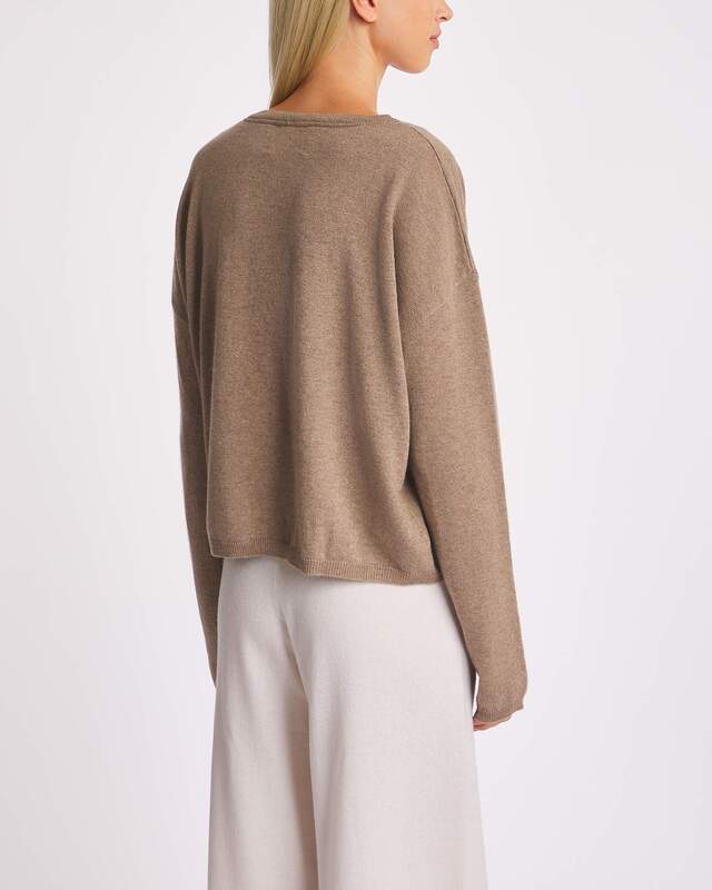 LISA YANG Kofta Abby Cashmere Brun 1 (S-M)