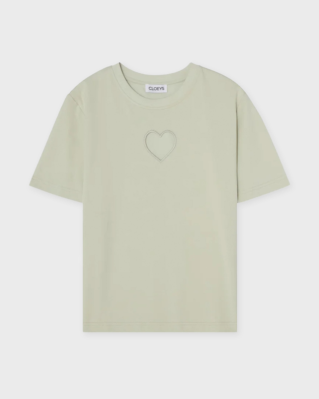 T-shirt Heart  Mintgrön