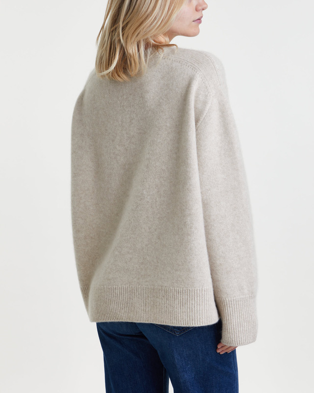 Teurn Studios Tröja Cashmere Crewneck Beige XL