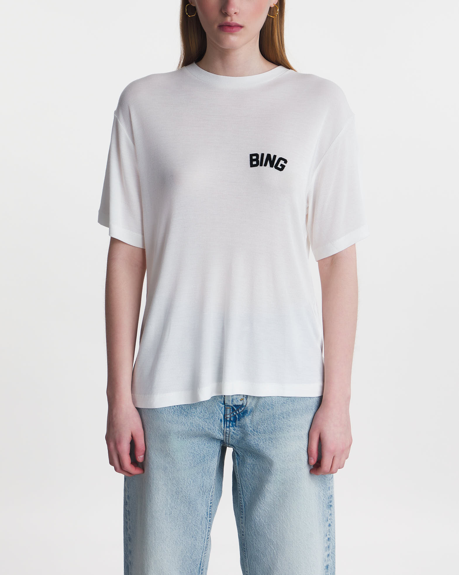 Image of Anine Bing T-Shirt Louis Tee Hollywood Ivory