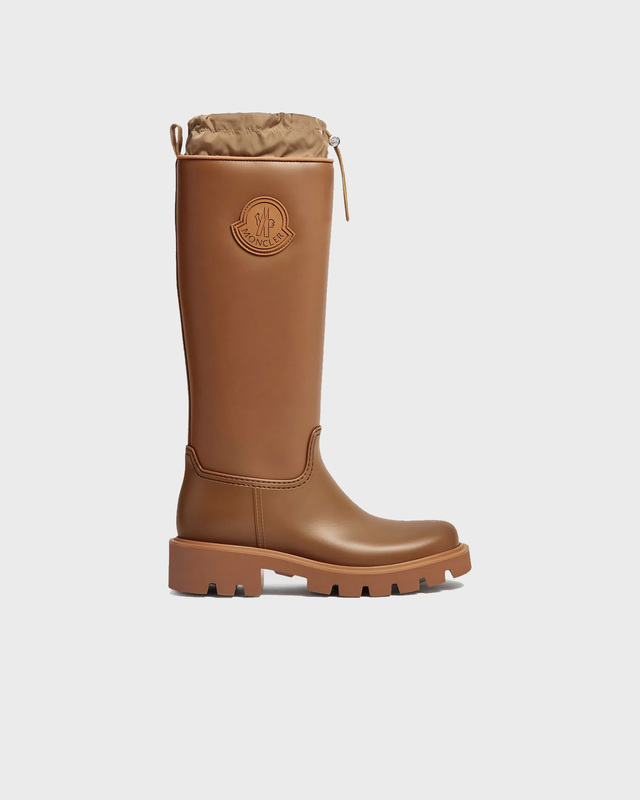 Moncler Kickstream High Rain Boots Beige EUR 38