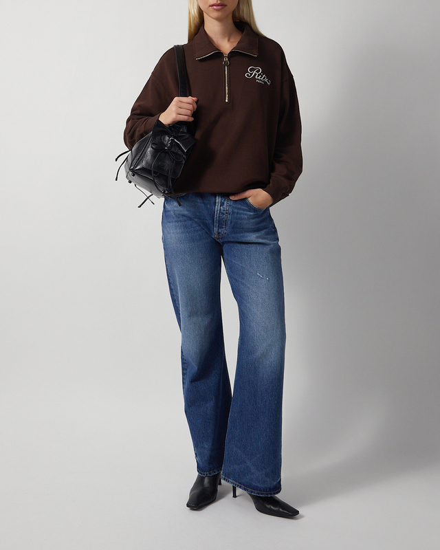 Sweater Ritz Half Zip Polo Chocolate
