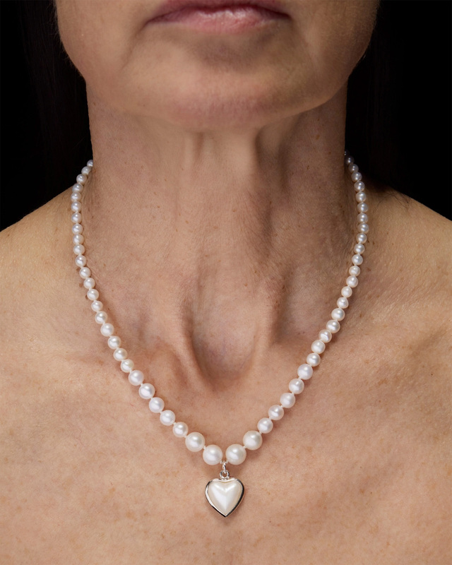 Halskæde Desire Silver Freshwater Pearl