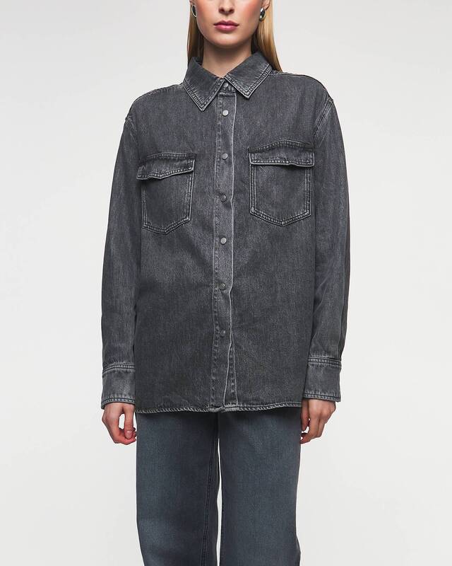 NEUW Skjorta Bowery Denim Stone XS