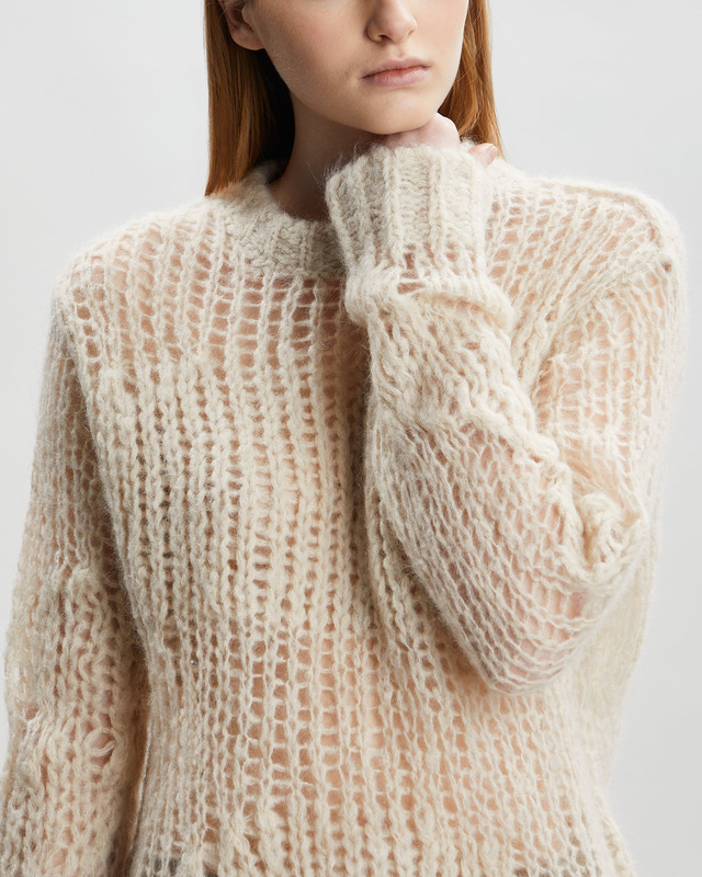 Acne Studios Sweater Mohair Blend Sand XS