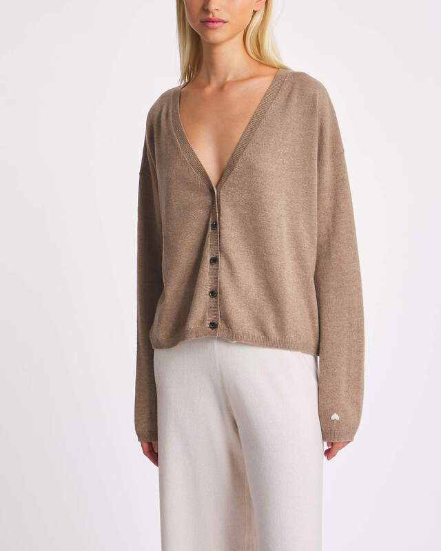 LISA YANG Kofta Abby Cashmere Brun 1 (S-M)