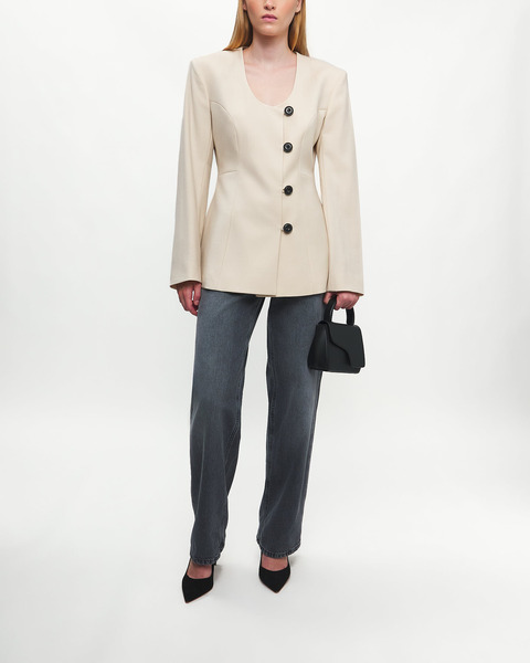 Blazer Collarless Sand 2