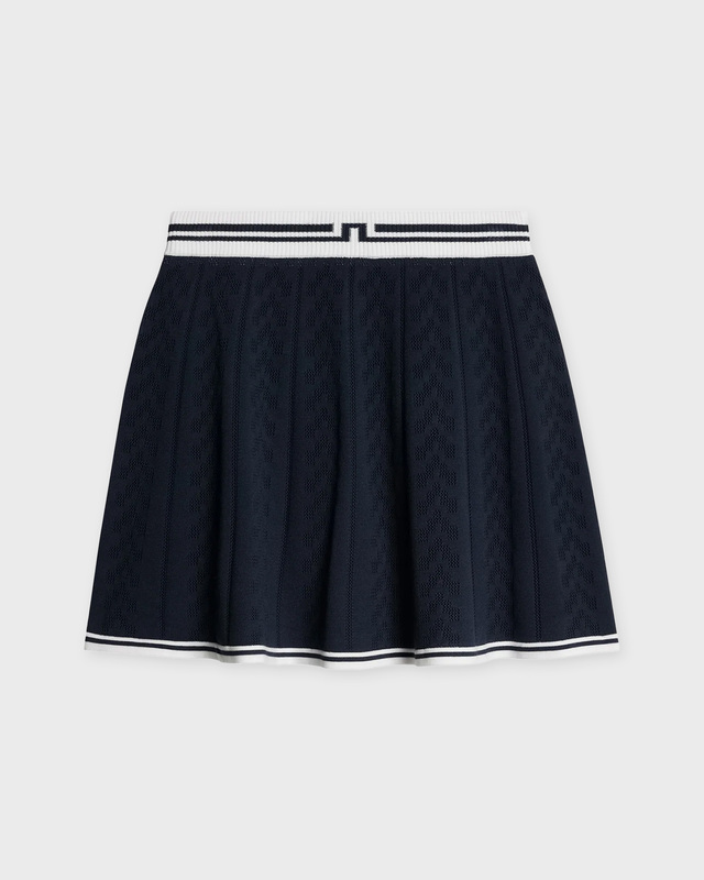 Skirt Pamela Pintelle Knitted Navy