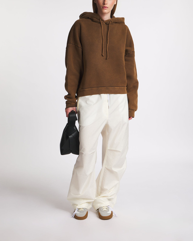 Acne Studios Hoodie Sweater Logo Patch Washed Chocolate S