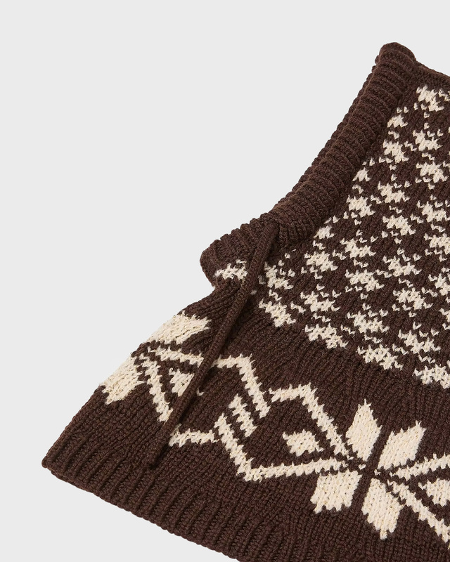 Balaklava Jacquard Sequin Brun
