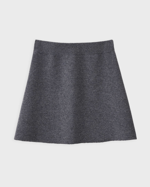 Kjol Clare Graphite Cashmere Grå 1