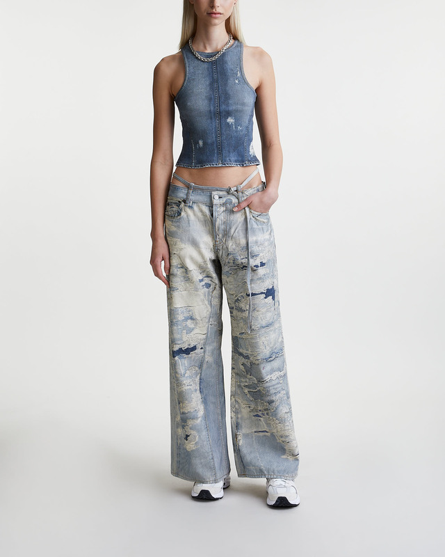 Acne Studios Tank Top Denim Print Denim M