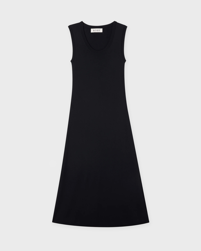 RÓHE Dress Scoop Neck Knitted  Black 36