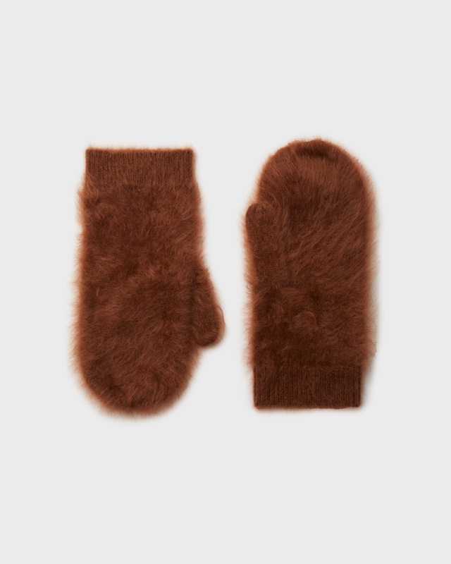 LISA YANG Vantar Brushed Mittens Svart ONESIZE