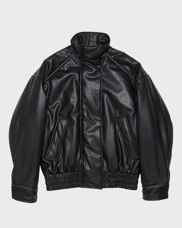 Acne Studios Jacka Leather Bomber Svart 34