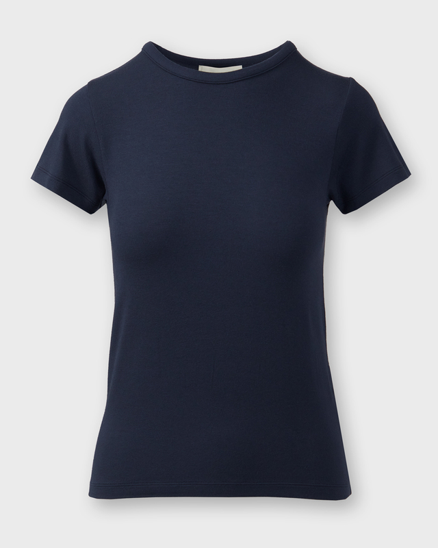 T-Shirt Baby Tee Modal Navy